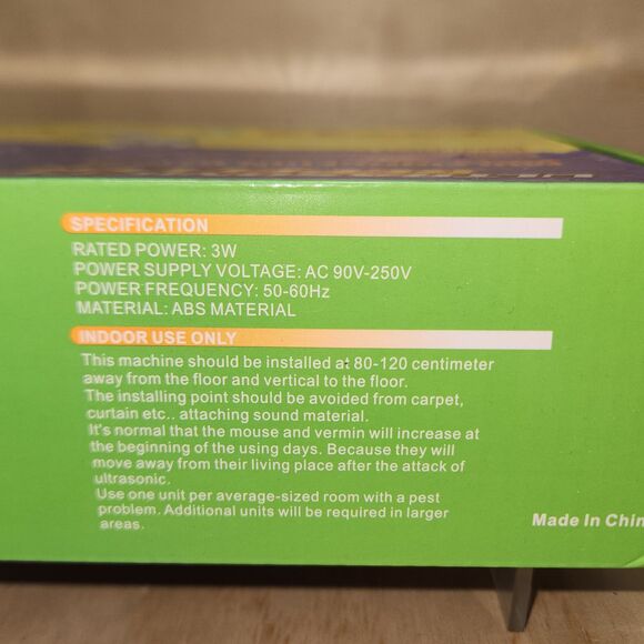 New Ultrasonic Pest Repeller 8 Pack Pest Control Set of Electronic Plug Indoor - Picture 4 of 9